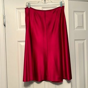 Ann Taylor silk midi skirt